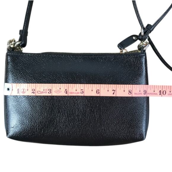 KARL LAGERFELD Paris Ophelia Leather Crossbody Bag Black Small Party Travel City - Picture 6 of 9